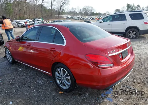 2016 Mercedes-Benz C 300 из США, поврежденный, VIN WDDWF4JB9GR145792